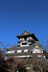晩秋の犬山城