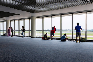 Fototapeta premium airport view point