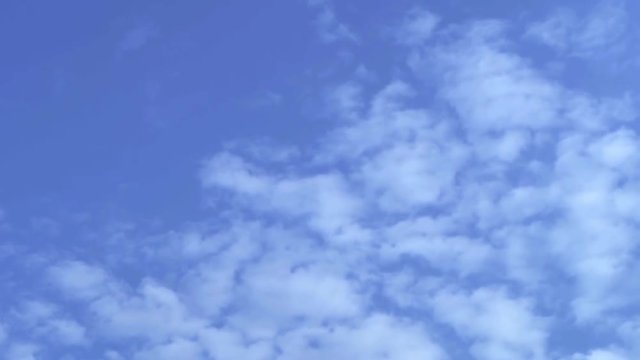 Blue skies sky, clean weather, time lapse blue nice sky. Clouds and sky timelapse, White Clouds Blue Sky, Flight over clouds, loop-able, cloudscape, day.