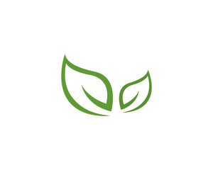 Obraz premium Logos of green leaf ecology nature element vector