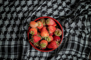 Strawberries on the plate
