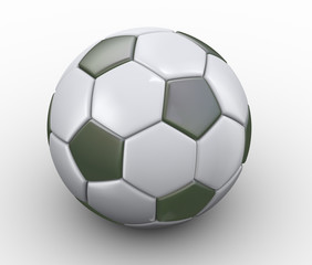 Fototapeta premium 3d soccer football.