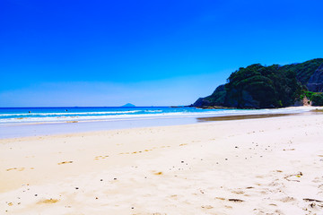 White beach in Izu Japan 