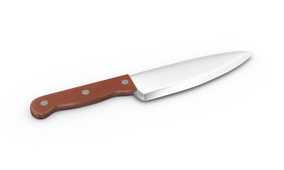 3d large kitchen knife