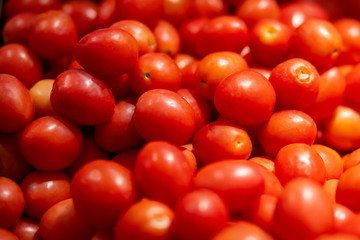 Fresh red tomatoes for sell in the market