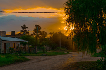 Atardecer de Pueblo