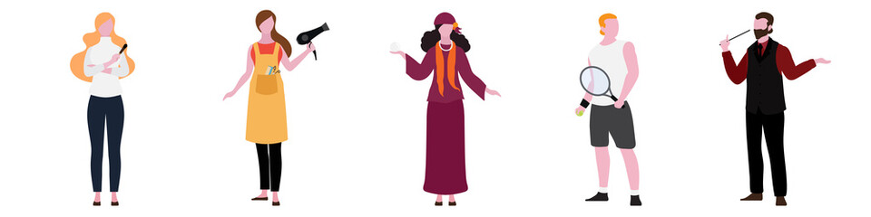 Flat Character of Careers set