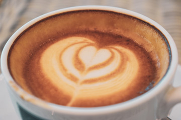 latte art of coffee