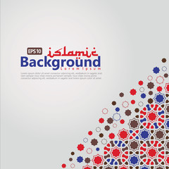Islamic Background template for ramadan kareem, Ed Mubarak with islamic ornament