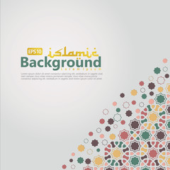 Islamic Background template for ramadan kareem, Ed Mubarak with islamic ornament