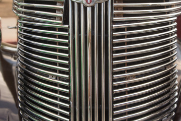 Car part art is specifically cropped to create interesting designs from classic American cars 04/19/2019