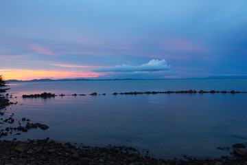 sunset over the sea 4