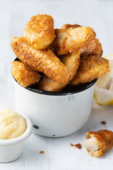 golden breaded fish fingers