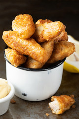 golden breaded fish fingers