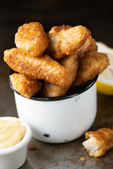 golden breaded fish fingers