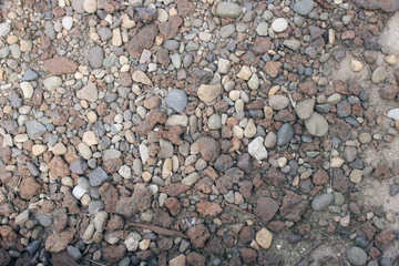 Abstract background with grey big and small sea stones