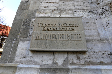 Fototapeta na wymiar St. Mary's Church in Muhlhausen