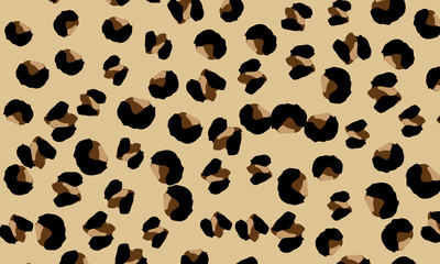 Leopard print design. Animal skin pattern.
