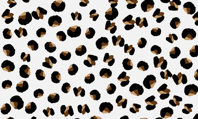 Leopard print. Animal skin pattern.