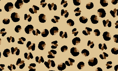 Leopard print design. Animal skin pattern.
