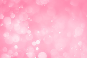 abstract soft pink background with light glow bokeh effect