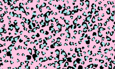 Pink leopard print design. Animal skin pattern.
