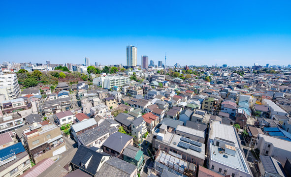 Tokyo Skyline: an aerial view of the downtown