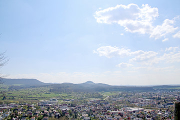 Landschaft rund um die Outlet City Metzingen