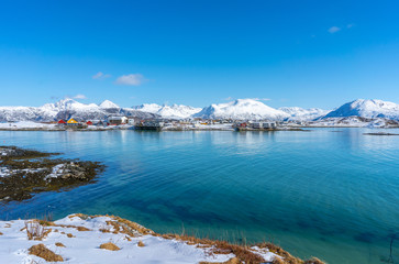Sommaroy, a populated island located about 36 kilometres west of the city of Tromso in the western part of Troms county, Norway.