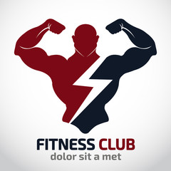 fitness vector logo design template,design for gym and fitness vector