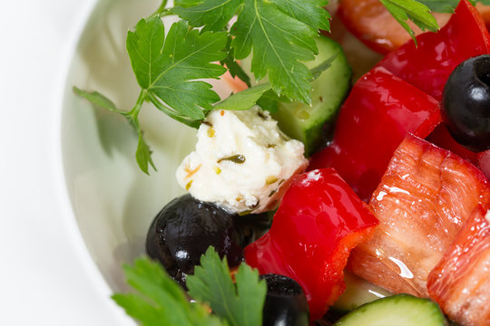 Delicious greek salad.