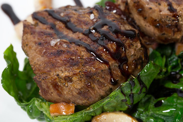 Delicious chateaubriand steak.