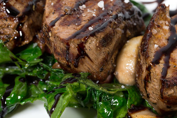 Delicious chateaubriand steak.