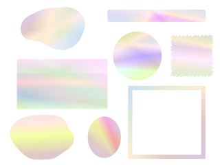 Fototapeta premium holographic abstract frame