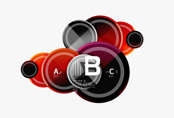 Circular pattern, abstract circles composition