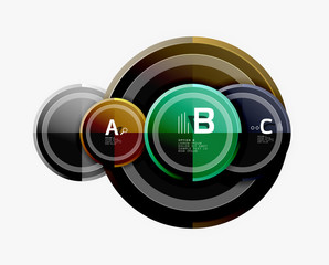 Circular pattern, abstract circles composition