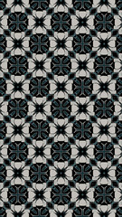 Ornate geometric pattern and abstract colored background