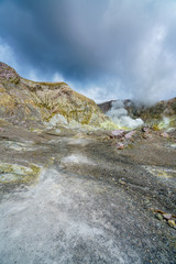 Smoke,volcanic crater,white island,new zealand 2