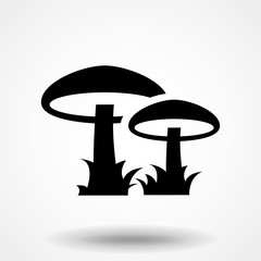 Mushroom icon illustration isolated vector sign symbol