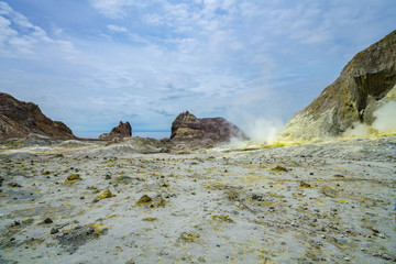 Smoke,volcanic crater,white island,new zealand 31