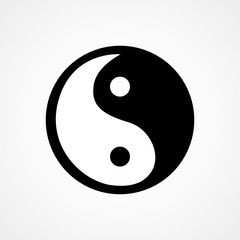 Ying yang symbol - vector illustration