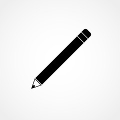 pencil icon in trendy flat style, pencil vector icon