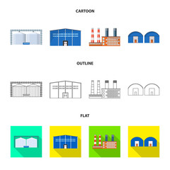 Vector illustration of production and structure sign. Collection of production and technology vector icon for stock.