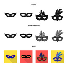 Obraz premium Vector illustration of luxury and celebration icon. Collection of luxury and hide vector icon for stock.