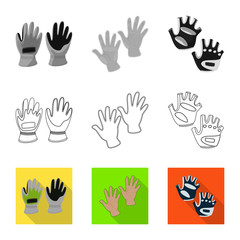 Vector design of silhouette and safety symbol. Set of silhouette and comfort stock vector illustration.