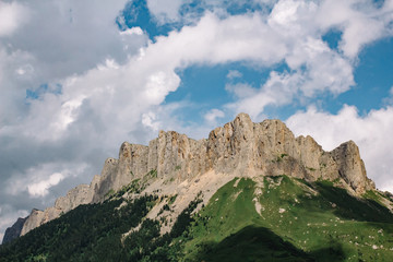Fototapeta na wymiar Mountain named Big Thach on the republic Adygea territiry North Caucasus