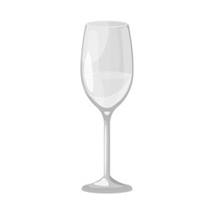 Vector illustration of wine and glass icon. Collection of wine and transparent stock symbol for web.