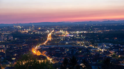 karlsruhe in sunset
