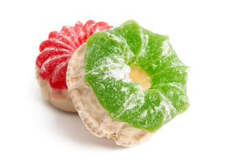 fruit jelly marshmallow isolated