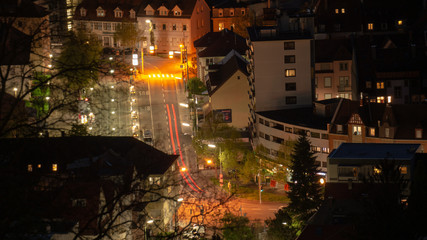 karlsruhe street at night